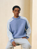 FPA Contrasting Logo Splicing Double-sided Cotton Sweater