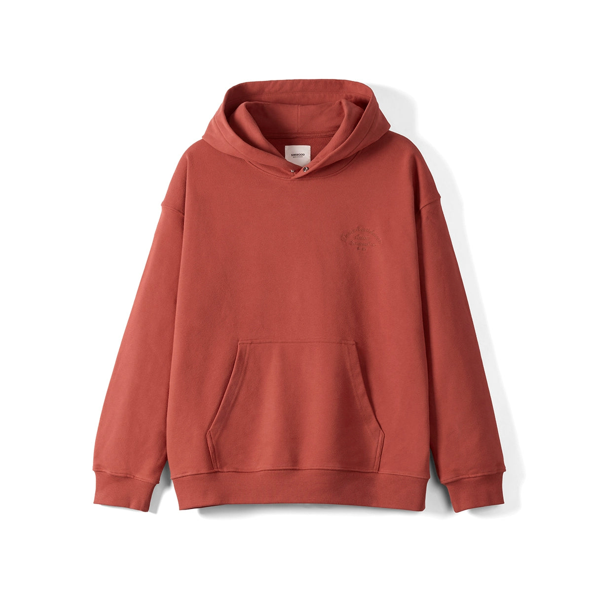 SIMWOOD Alphabet Embroidered Casual Hooded Sweater