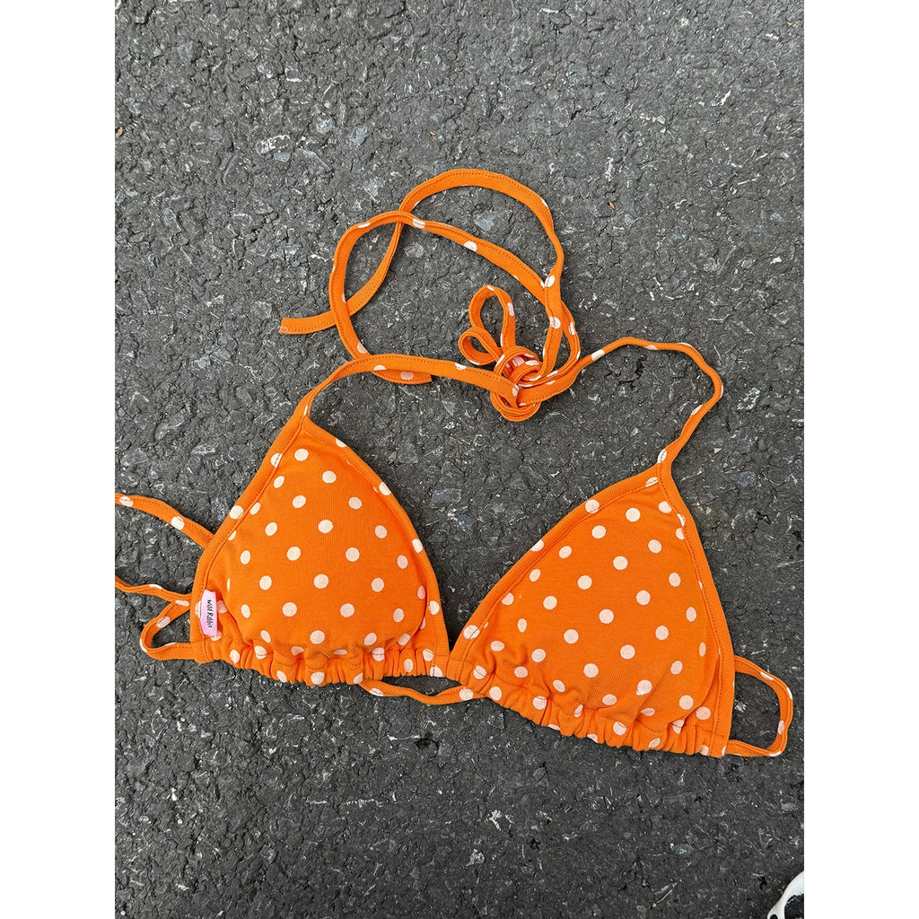 Kasugano TOO Polka-Dot Tie-Strap Camisole