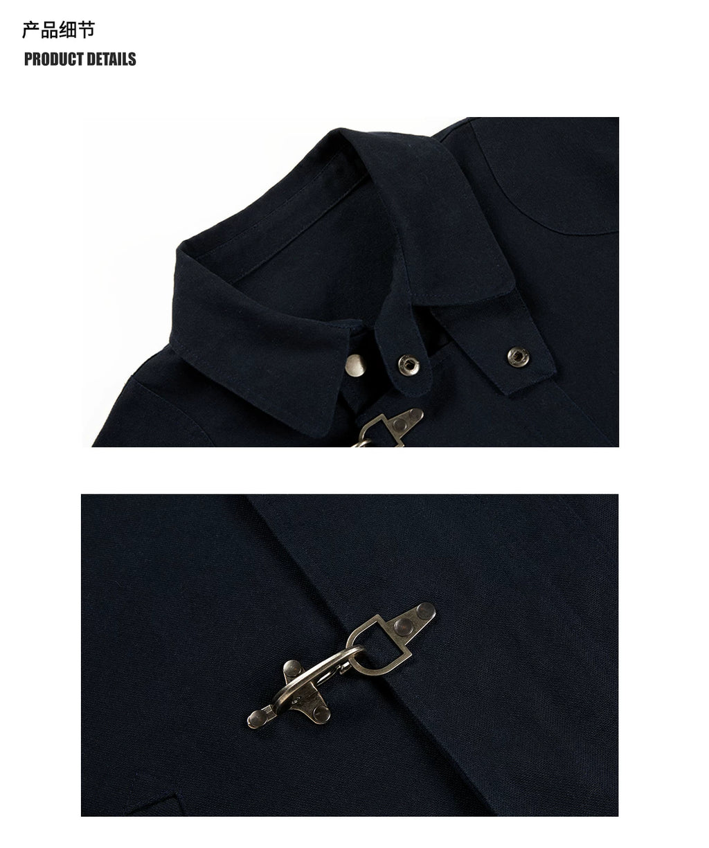 Sameuoo Micro Loose Short Hem Micro Jacket
