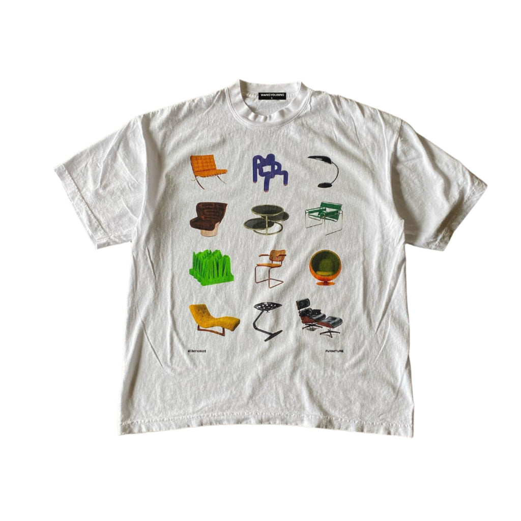 Wang Youbing Studio! CHAIRS 260g 100% Cotton Tee