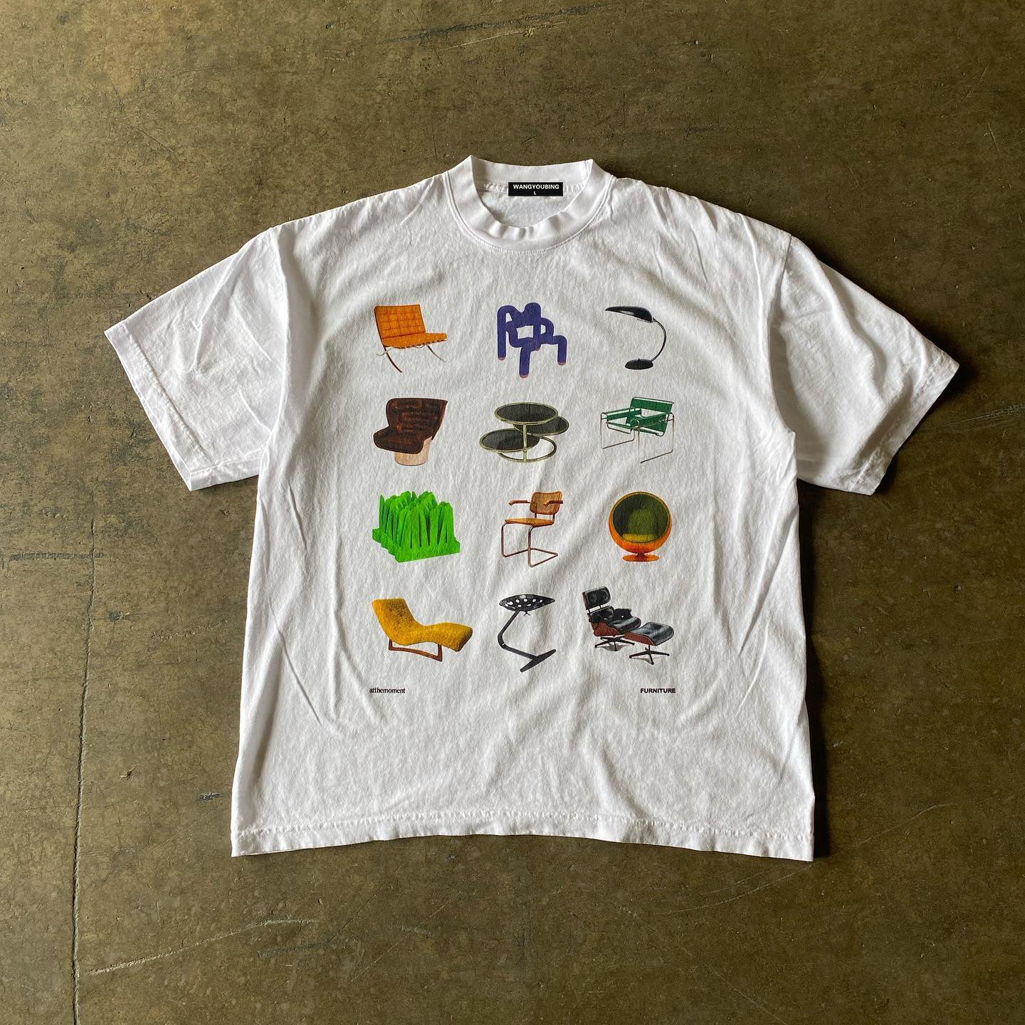 Wang Youbing Studio! CHAIRS 260g 100% Cotton Tee