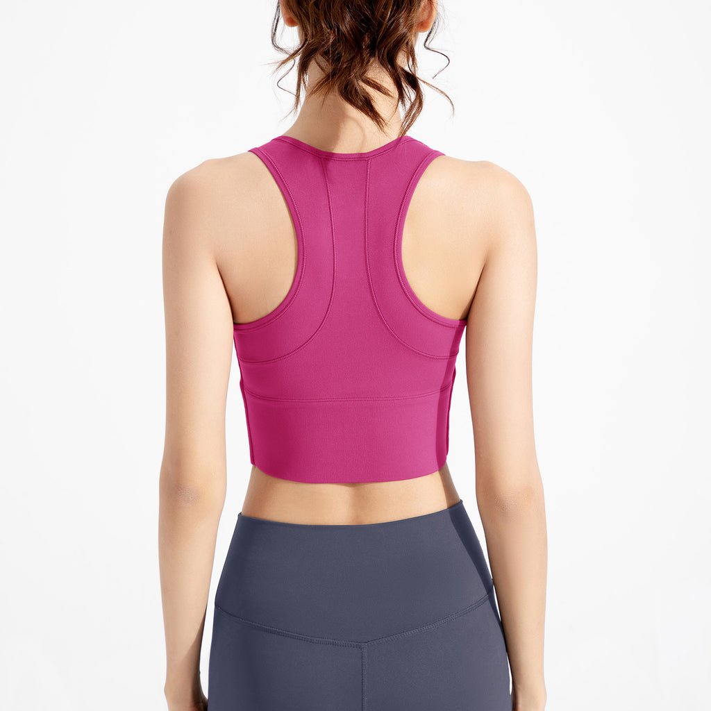 ATHENA LULU Seamless Zip Front High Support Sports Bra