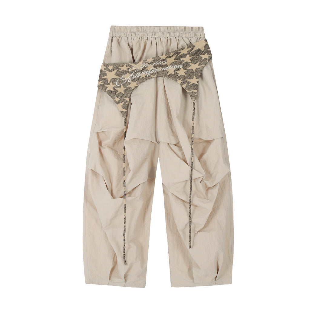BLACKLISTS Waist Seal Stacked Loose Wide-leg Scimitar Pants