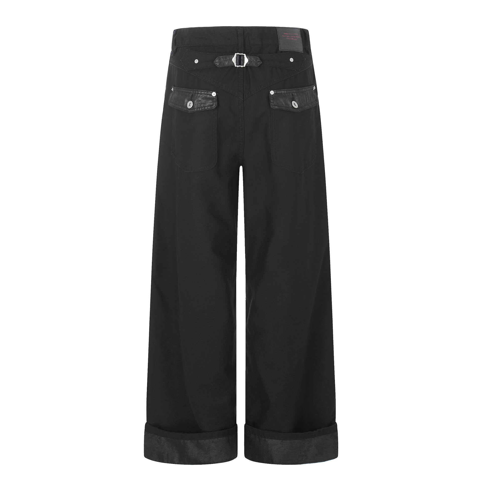 11KN American Retro Five-Button Straight Wide-Leg Jeans