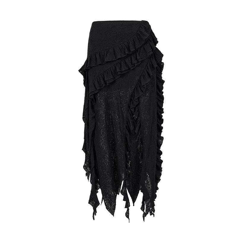 AnnoMundi Genesis Era Layered Romance Loose A-Line Long Skirt