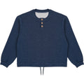 O3PARK Versatile Loose Baseball Collar Short Sweater