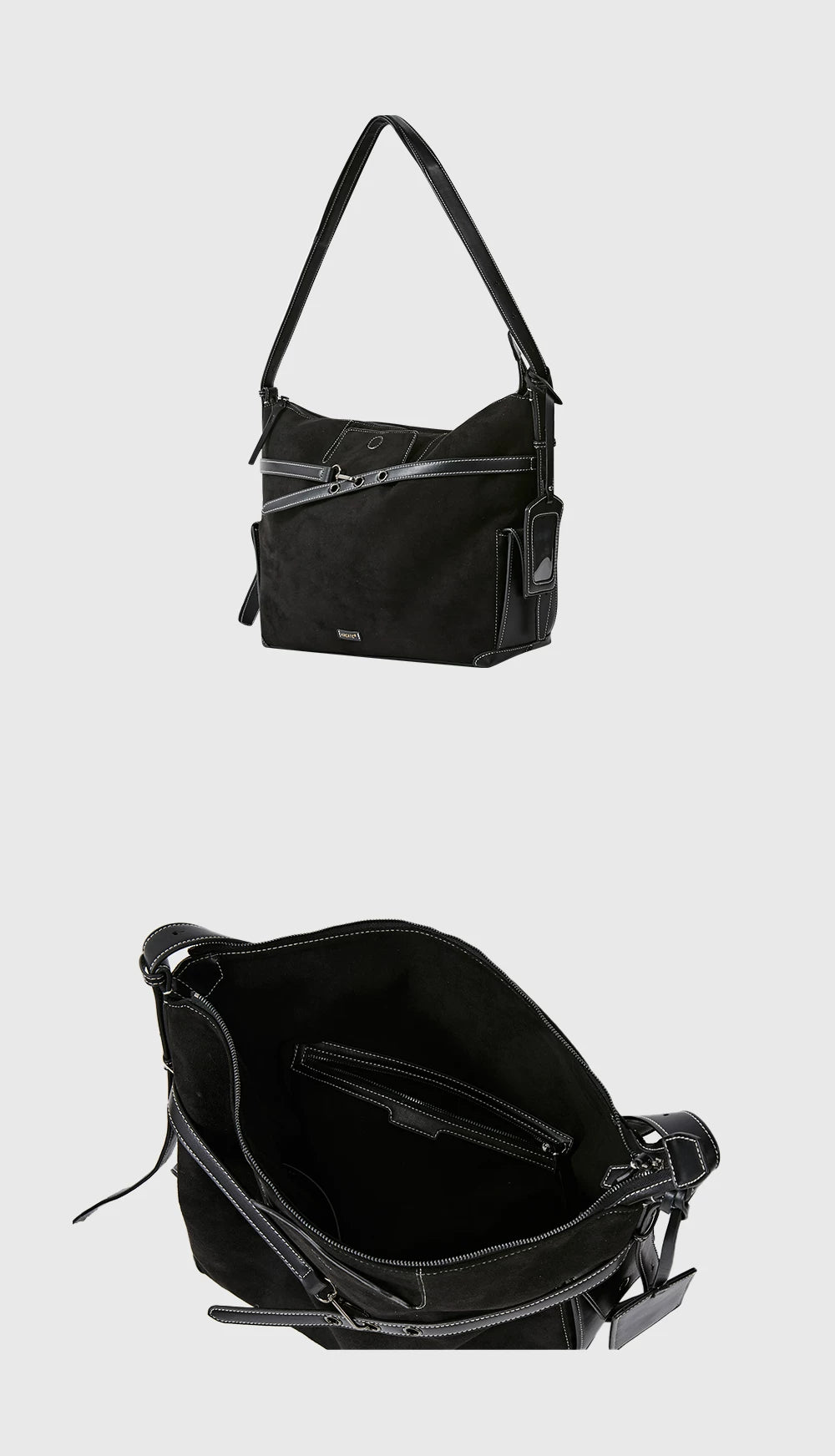 KREATE Frosted Suede Shoulder Messenger Bag