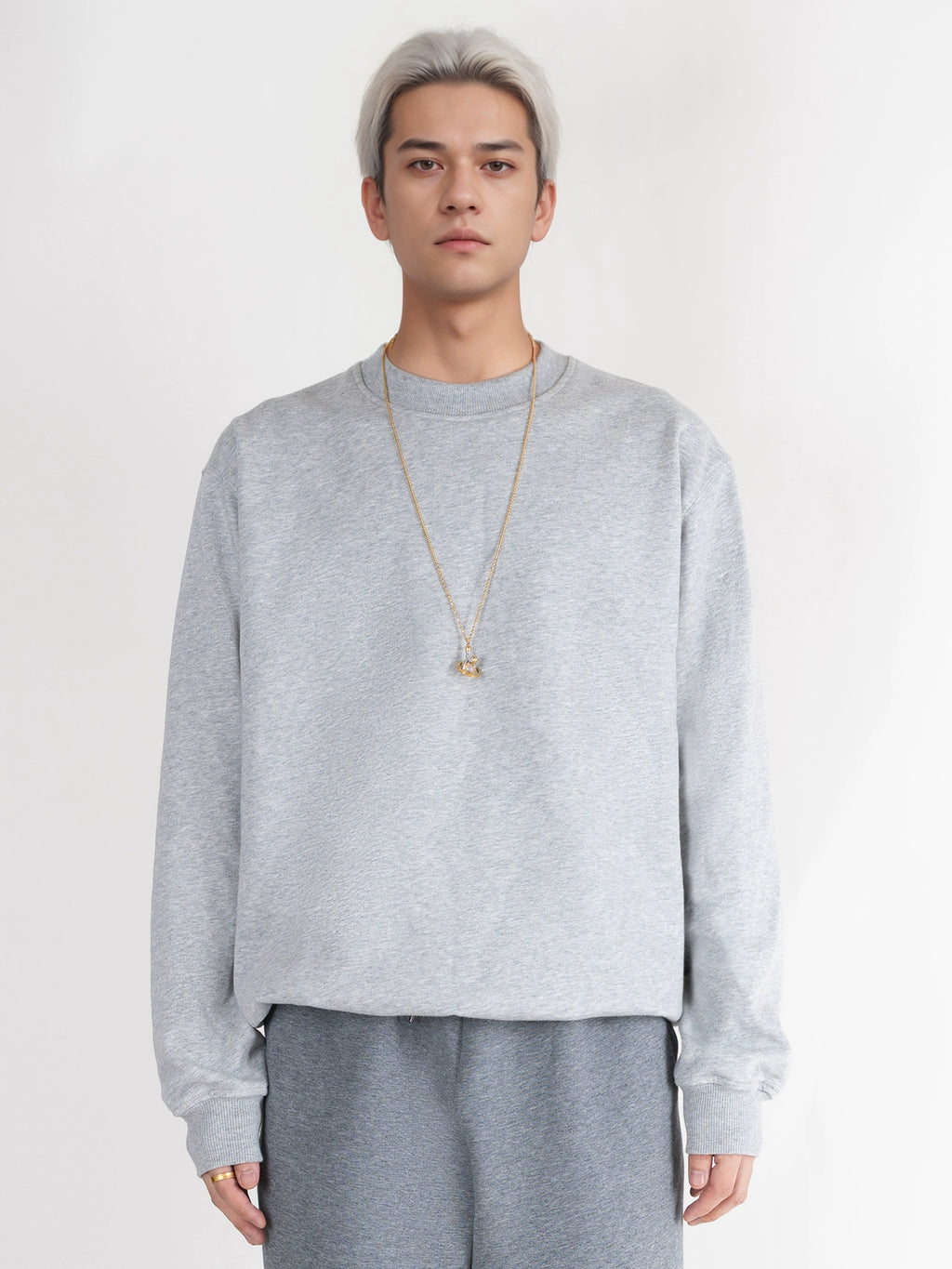 PERDU Crew Neck Pullover Casual Sweater