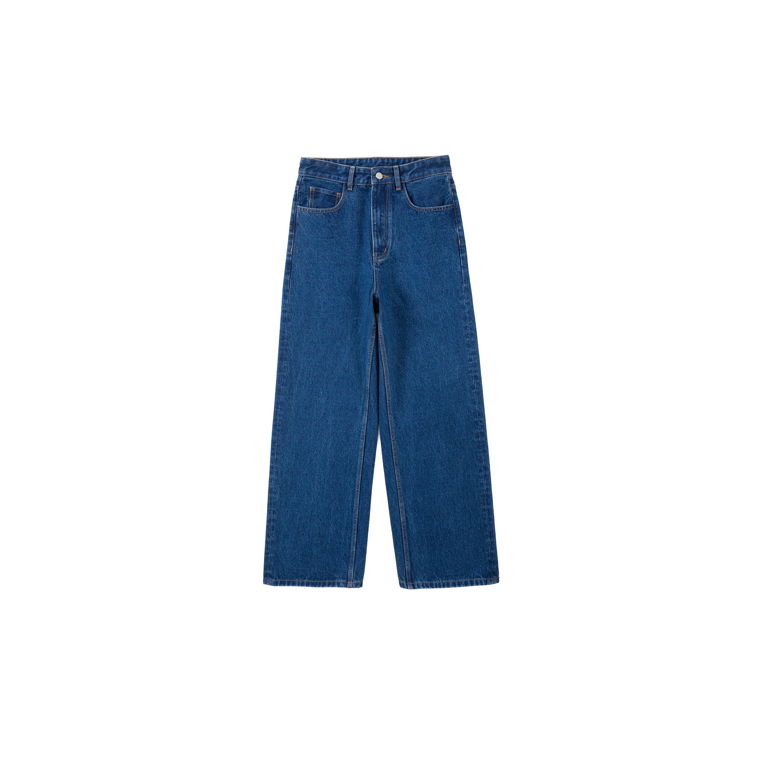 PLUS NO LOGO Loose Straight Washed Jeans