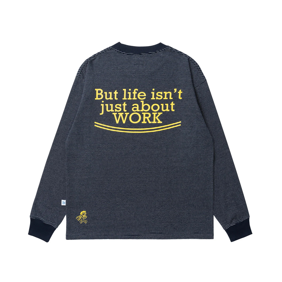 BENT IDEA "Don't Wanna Work" Breathable Oversized Long-Sleeve Tee