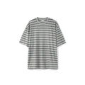 PARTIMENTO Retro Multi-Stripe 180g Breathable Oversized Tee