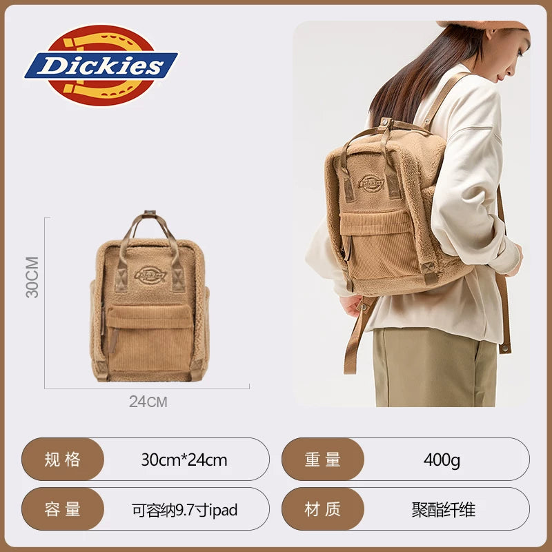 Dickies Faux Shearling Lined Zip Backpack