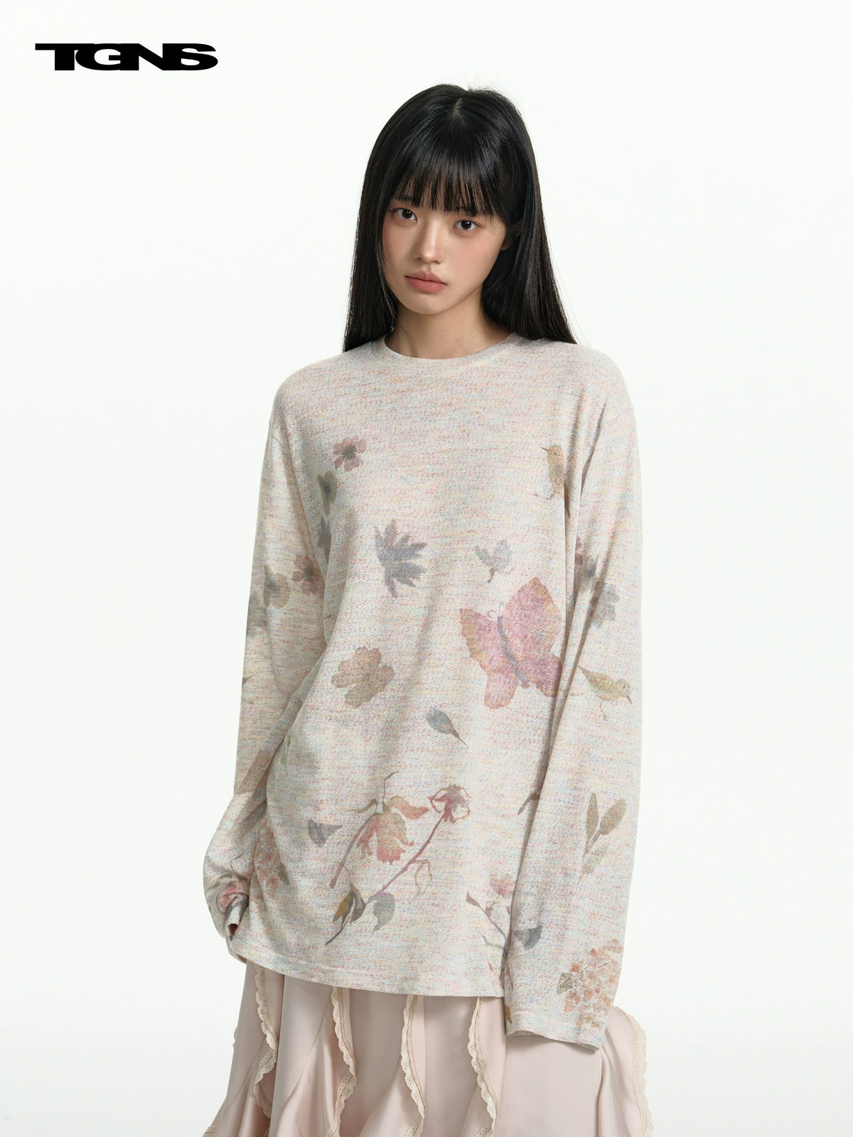 TGNS Thin Sunscreen Loose Lazy Relaxation Blouse