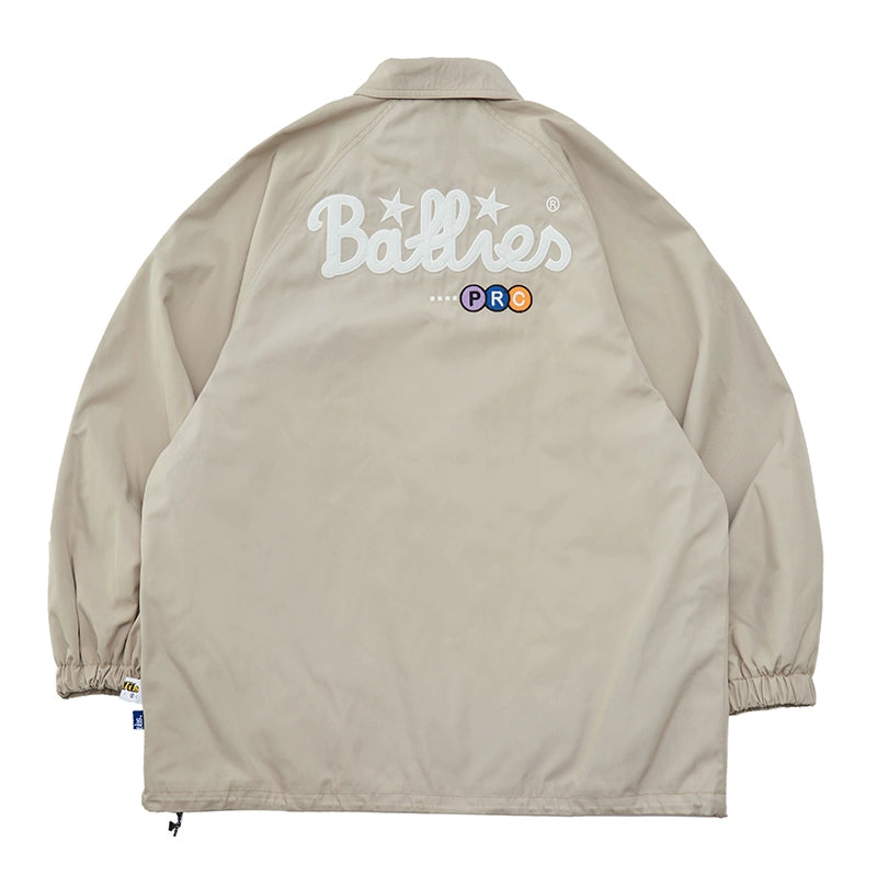 Battles Embroidered Windproof Lock Warm Printed Jacket Casual Jacket