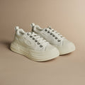 OLD ORDER Canvas Platform Lace-Up Low-Top Sneaker