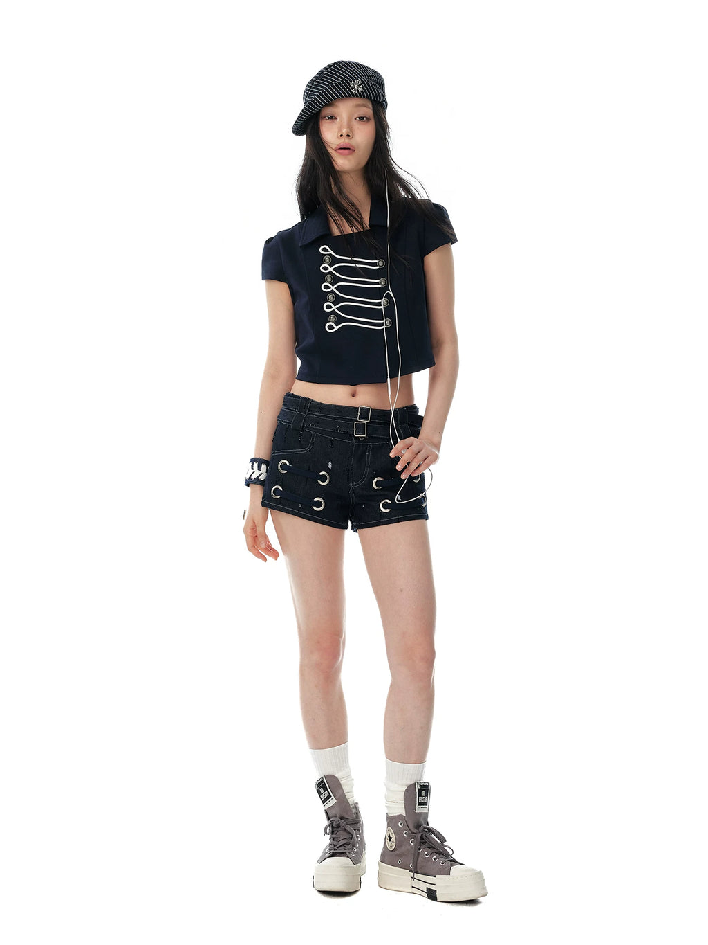 JIKOO Sicilian Whisper Breathable Cropped Shirt