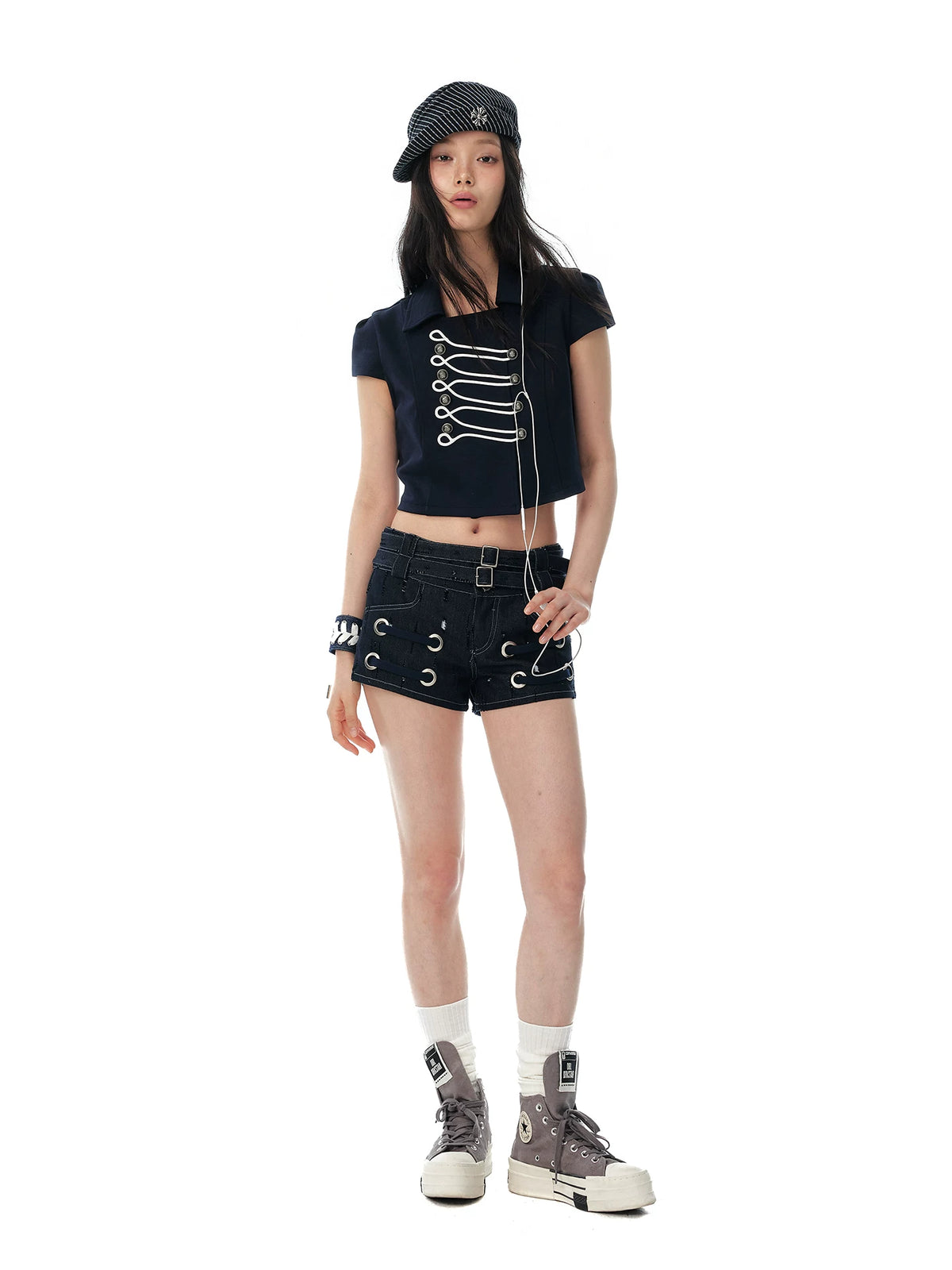 JIKOO Sicilian Whisper Breathable Cropped Shirt