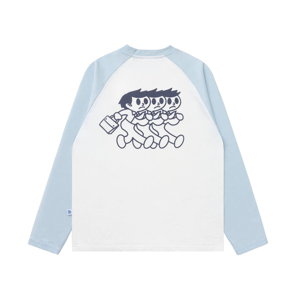 BENT IDEA "Don't Wanna Work" 400g Breathable Oversized Long-Sleeve Tee