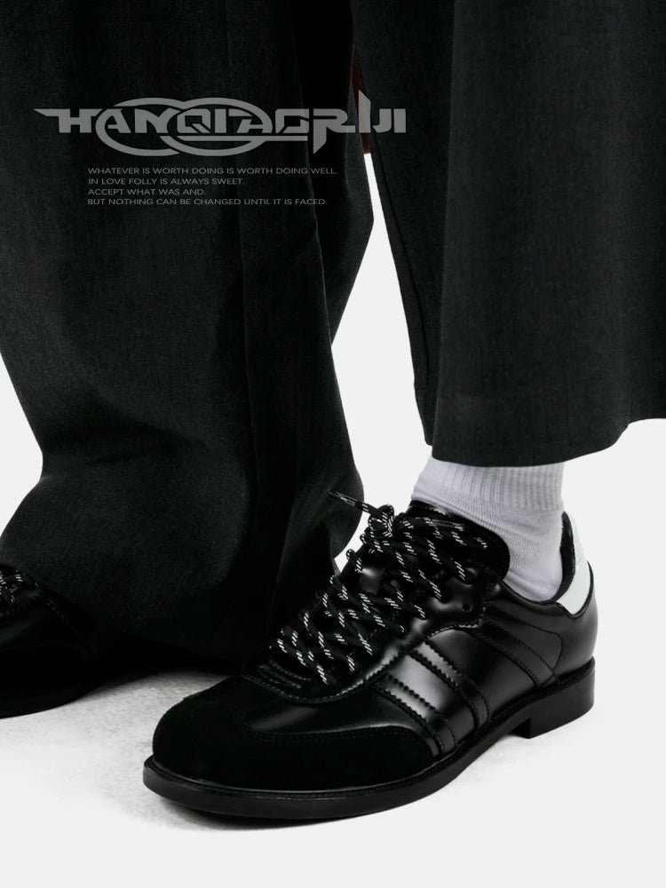 HANQIAORJI Versatile Casual Small Leather Shoes