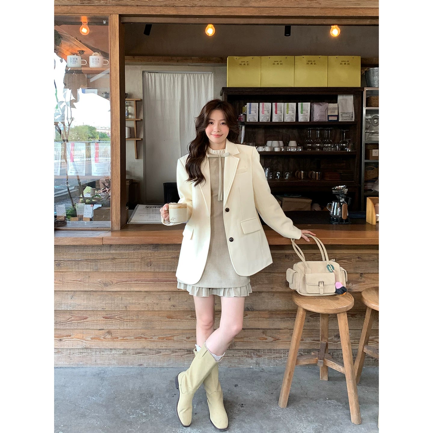 Even Thickened Woolen Blazer
