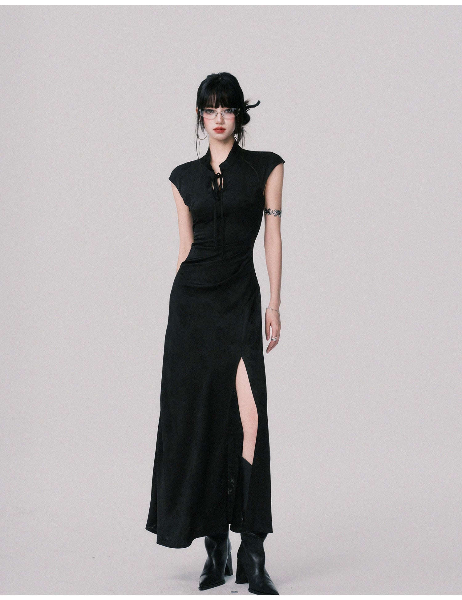LULUSWINGS Jacquard New Chinese Improved Cheongsam Dress