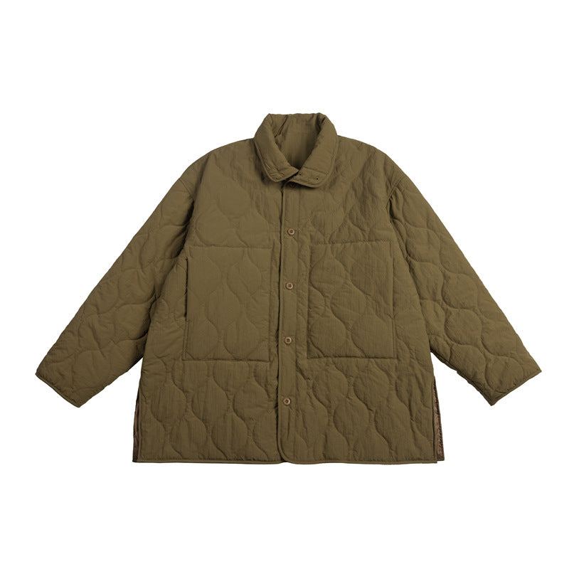 FORN3 Gourd Quilted Lapel Cotton Jacket