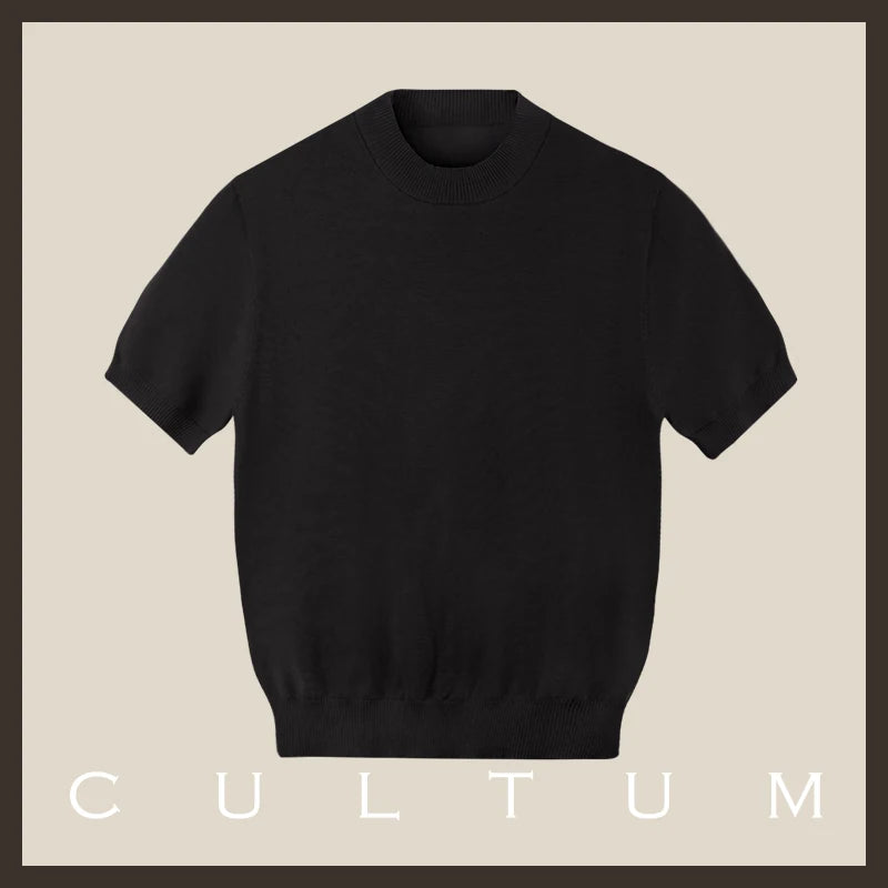 CULTUM Lightweight Breathable Casual Knit Tee