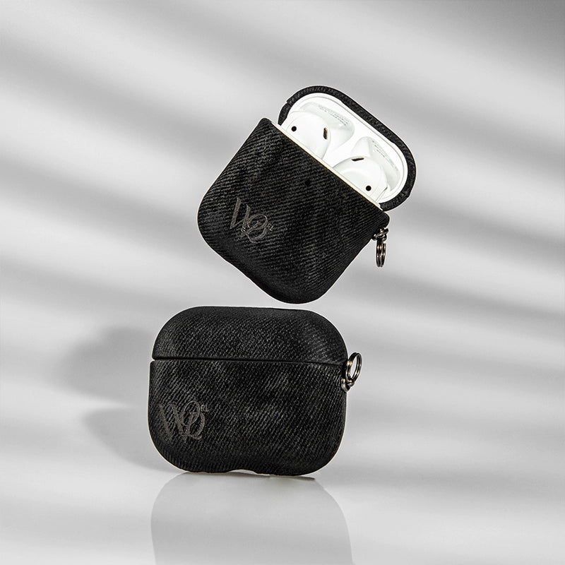 WESTELEVEN Apple Embossed LOGO Magnetic Mobile Phone Case, Magnetic Card Bag, Earphone Case.