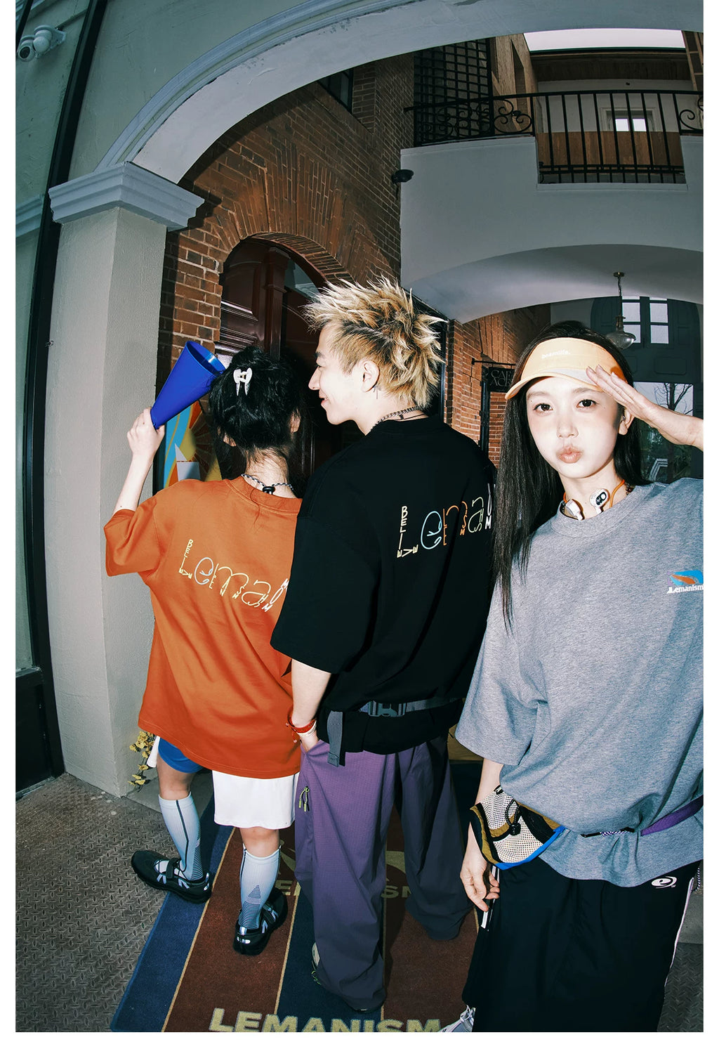 Lemanism Colored Alphabet Loose Casual Tee