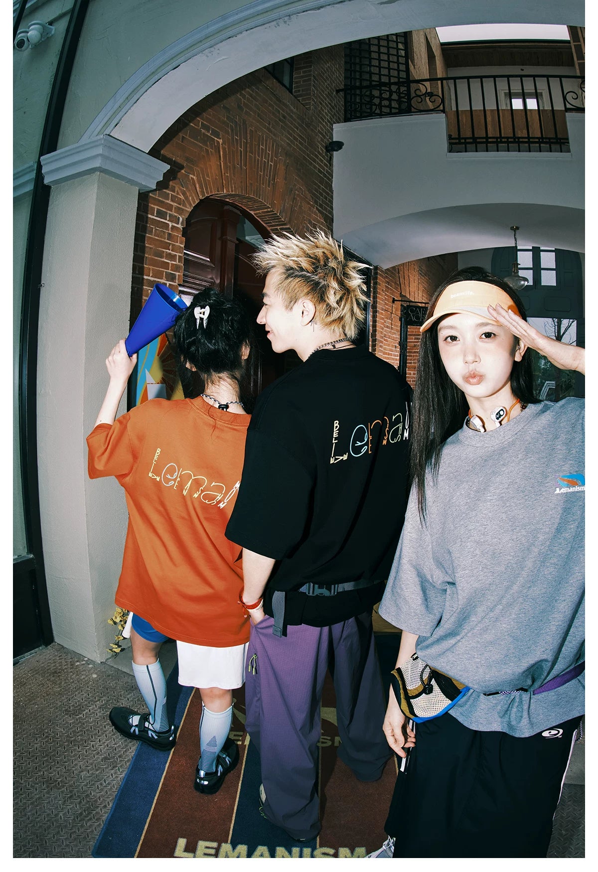 Lemanism Colored Alphabet Loose Casual Tee