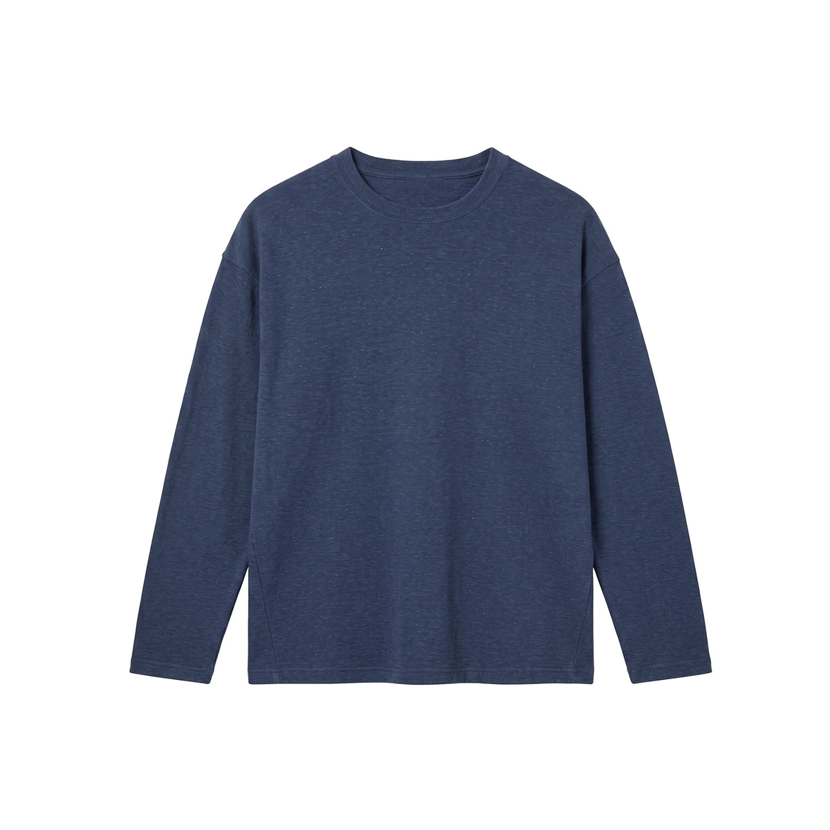 BUTTBILL Minimalist Hemp 55% Breathable Oversized Long-Sleeve Tee