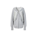 DoublePunch Embroidered Metal Buckle Loose Hooded Jacket