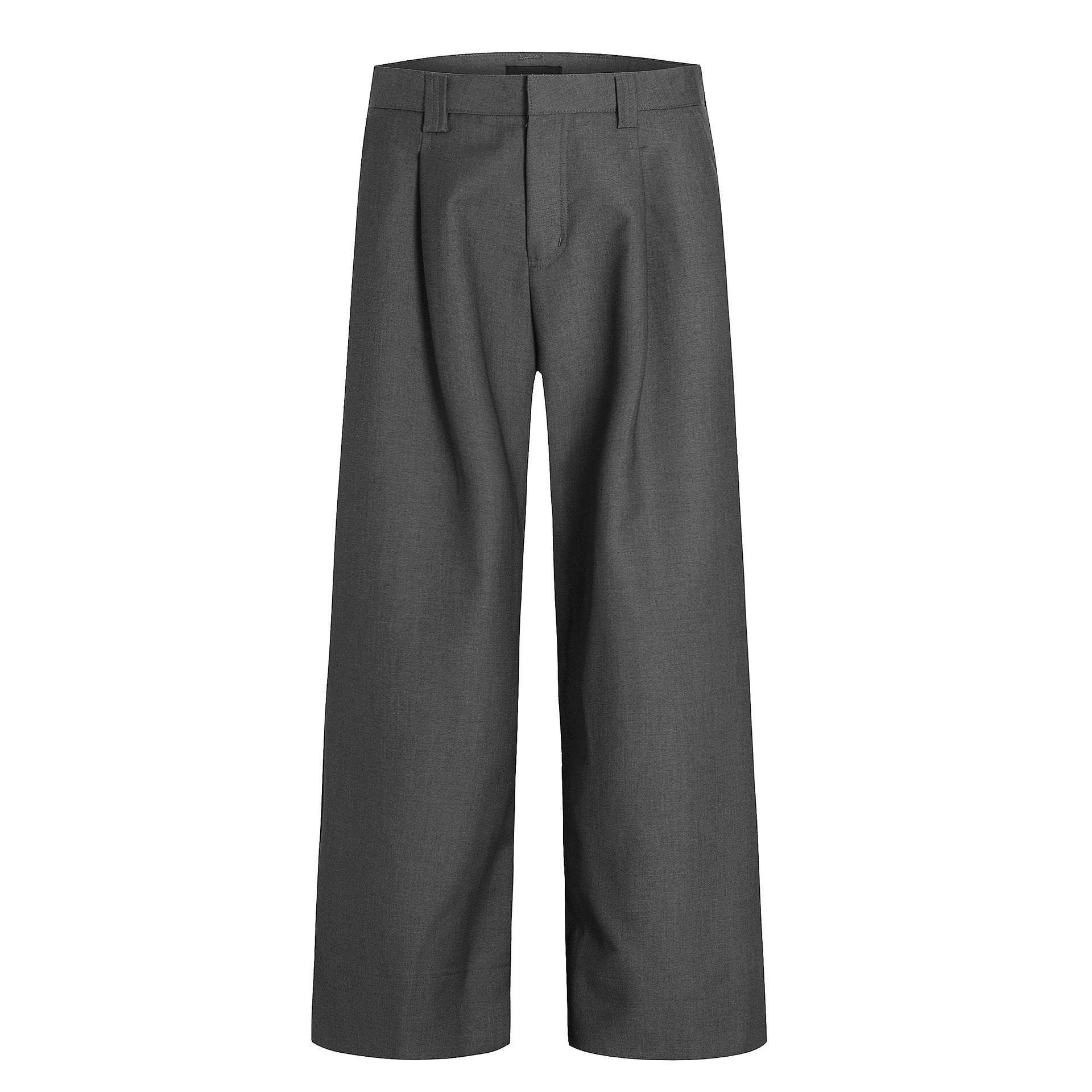 11KN Straight Drape Wide-leg Loose and Simple Casual Trousers (Clearance)