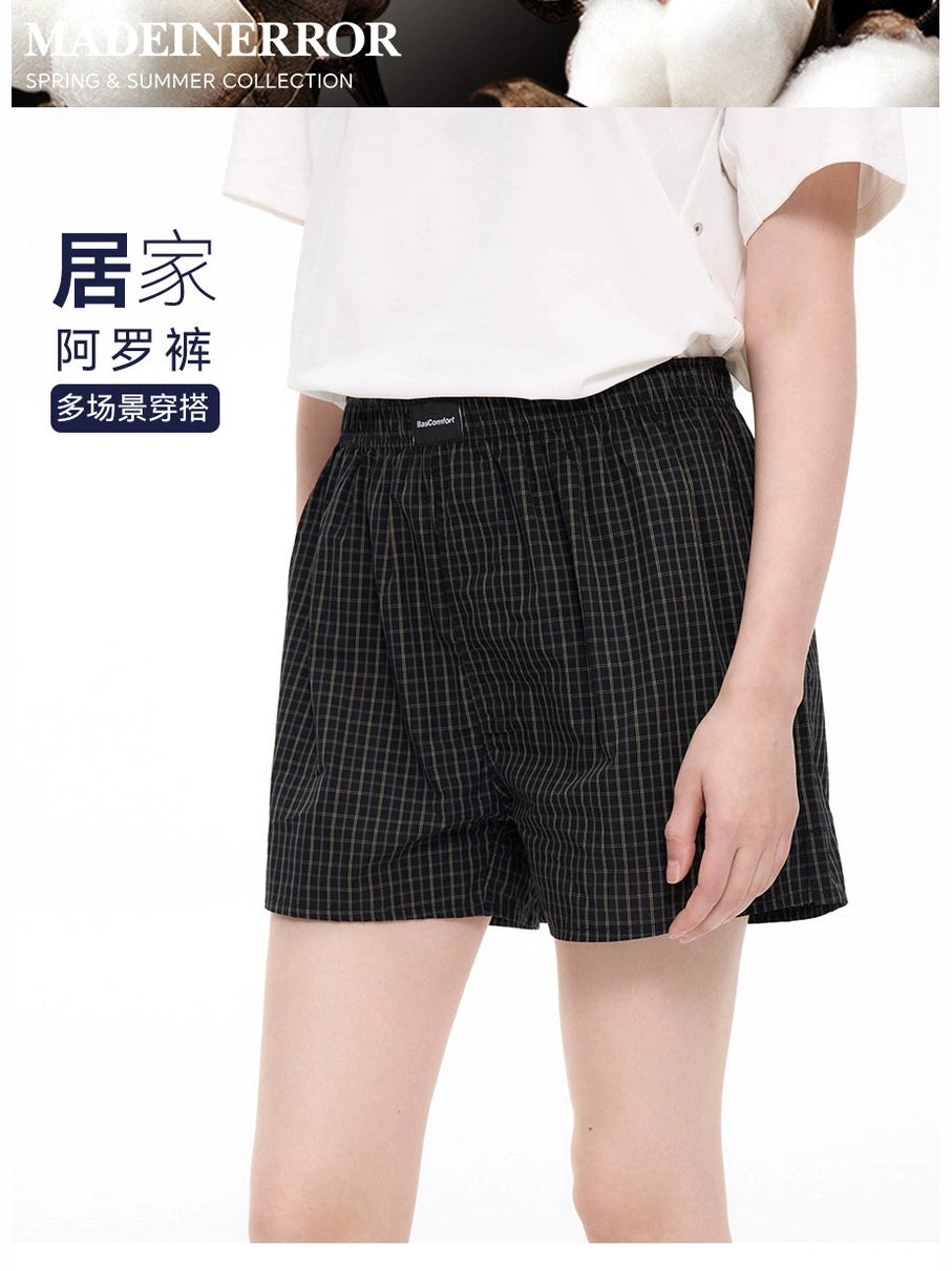 Madeinerror Loose-fitting Home Boxer Shorts and Beach Pants