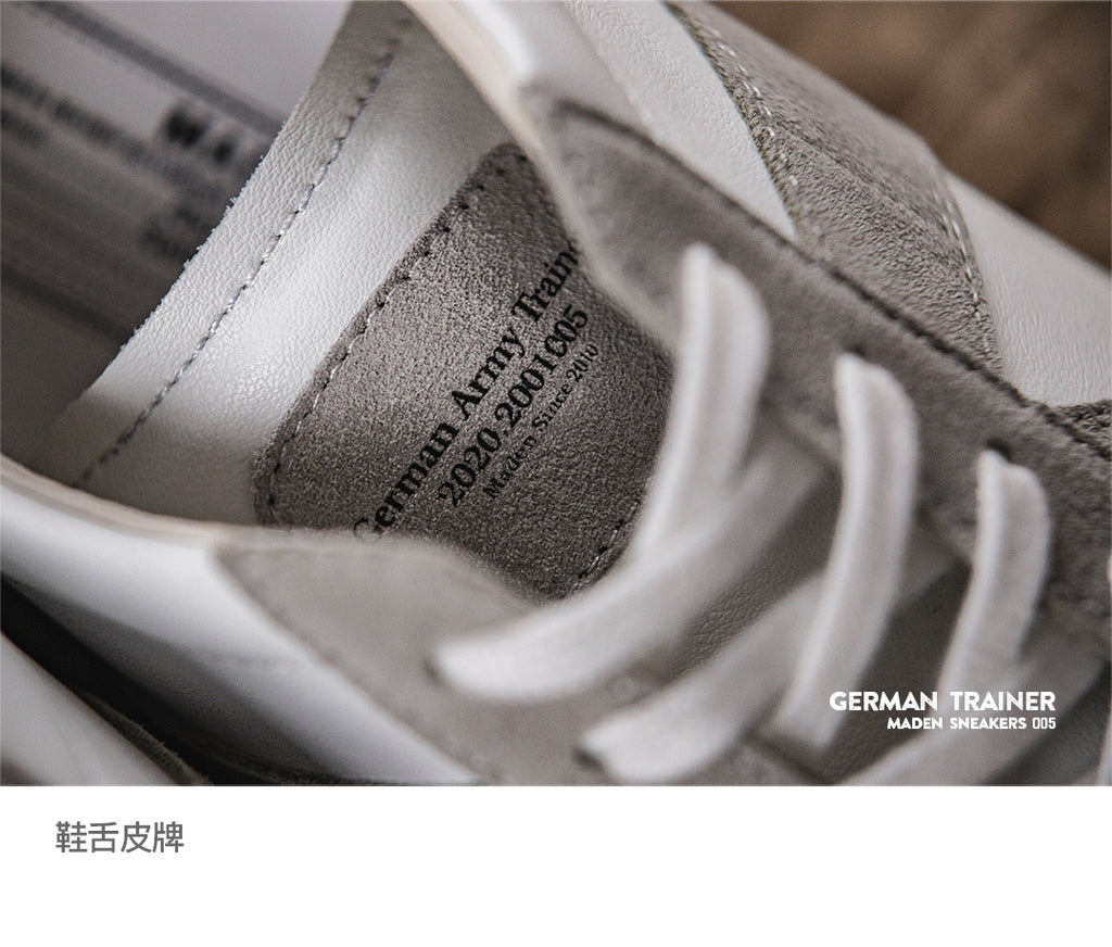 MADEN Lightweight Cow Suede Lace-Up Training Sneaker