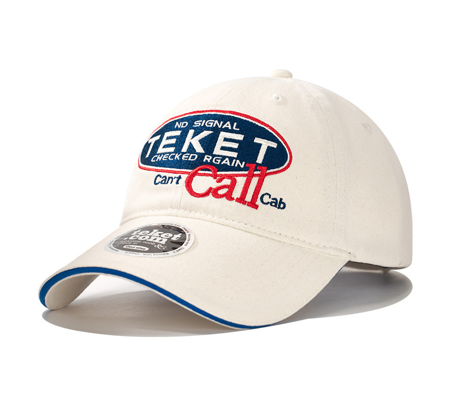 WASC Embroidered Color Block Cotton Baseball Cap