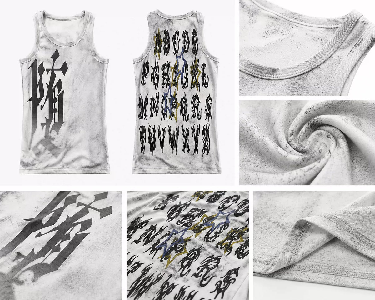PAIKI Vintage Stained Casual Vest