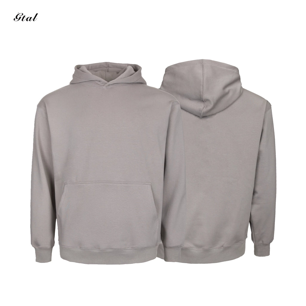 GTAL Solid Color Fleece Casual Hooded Sweater