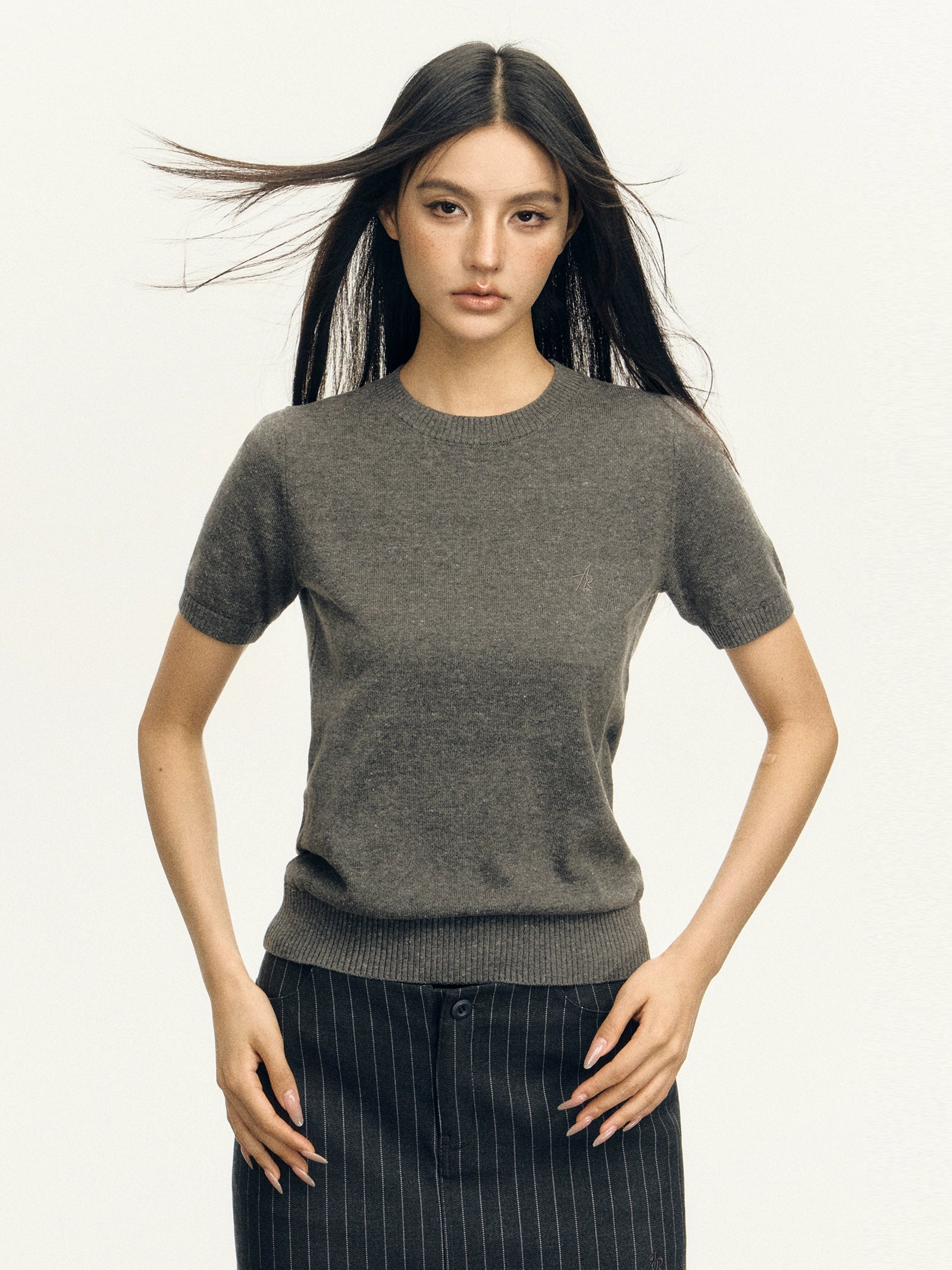 Ariseism Vintage Crew Neck Knitted Tee