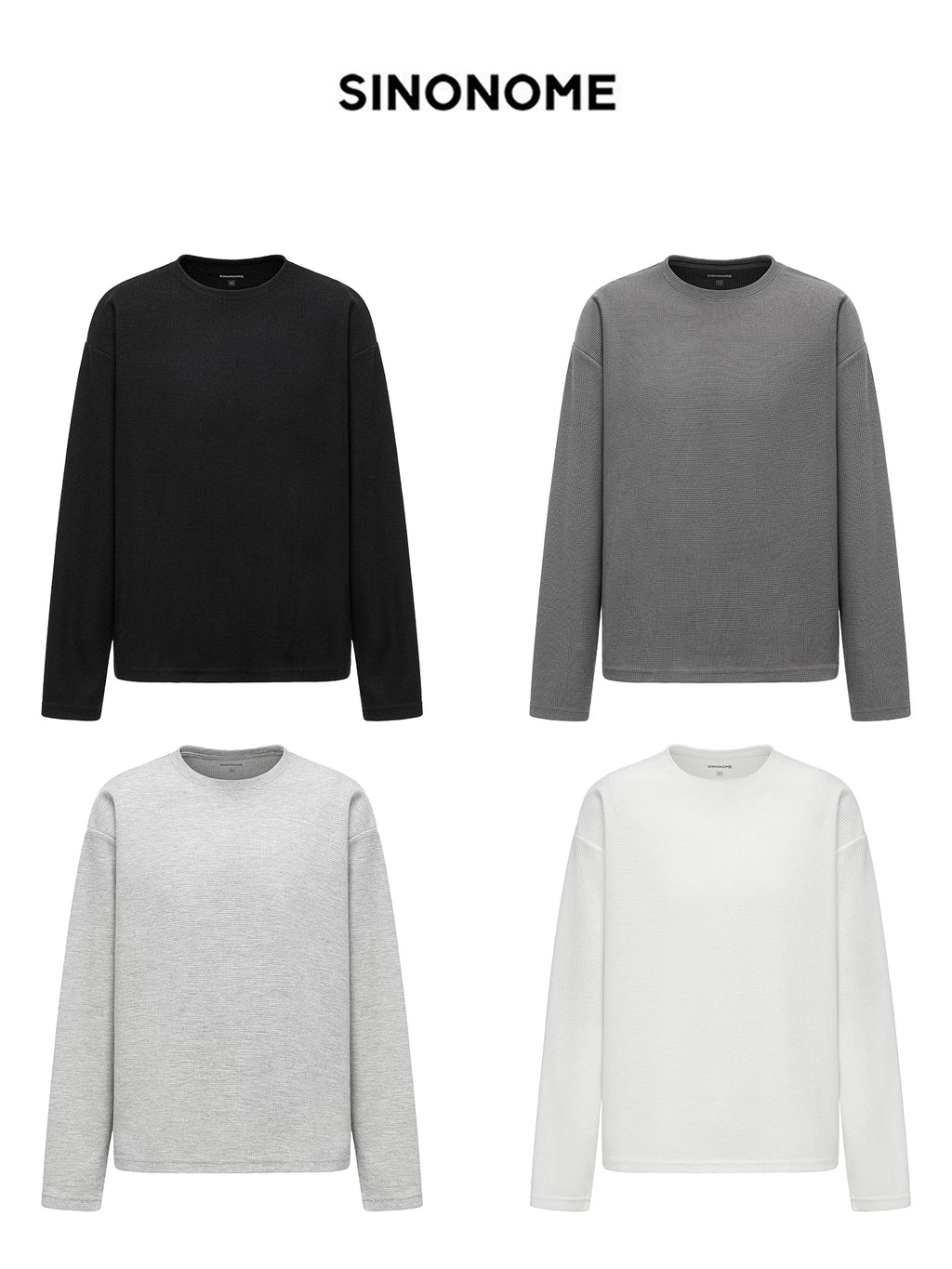 SINONOME Casual Simple Anti-wrinkle Loose Long Sleeves