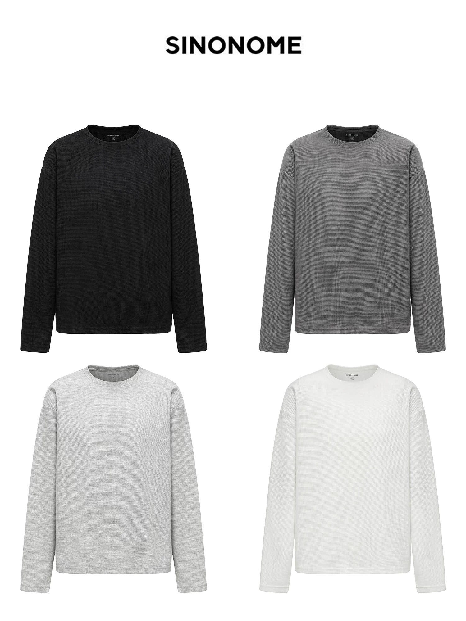 SINONOME Casual Simple Anti-wrinkle Loose Long Sleeves