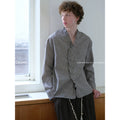 CARPEM Retro Plaid Lace-Trim Long-Sleeve Shirt