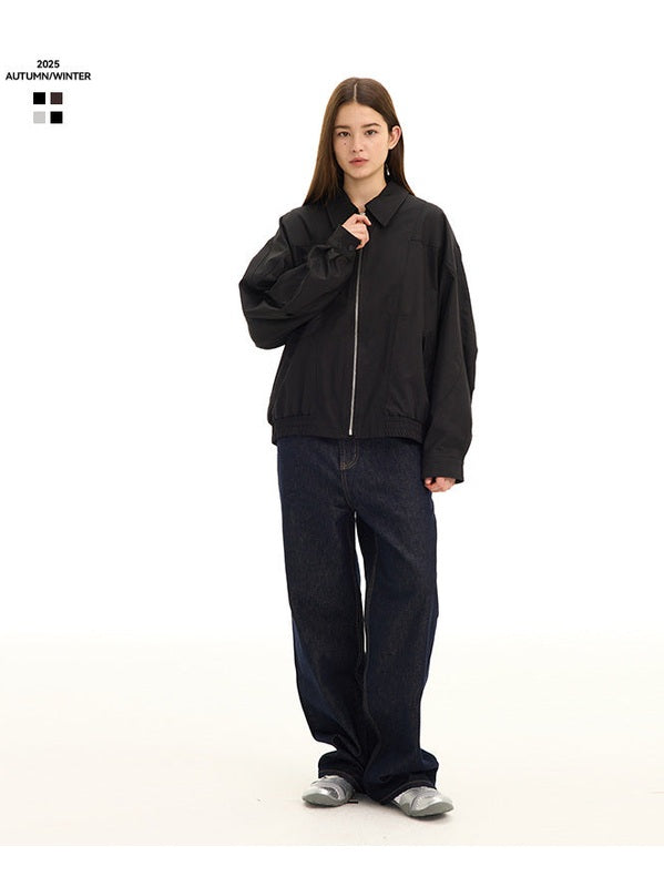 UNF Stand-up Collar Versatile Loose Casual Jacket