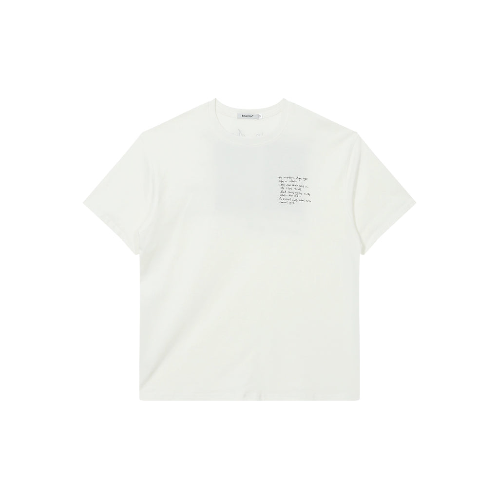 FUNKYFUN Digital Printing Plant Slogan Loose Tee