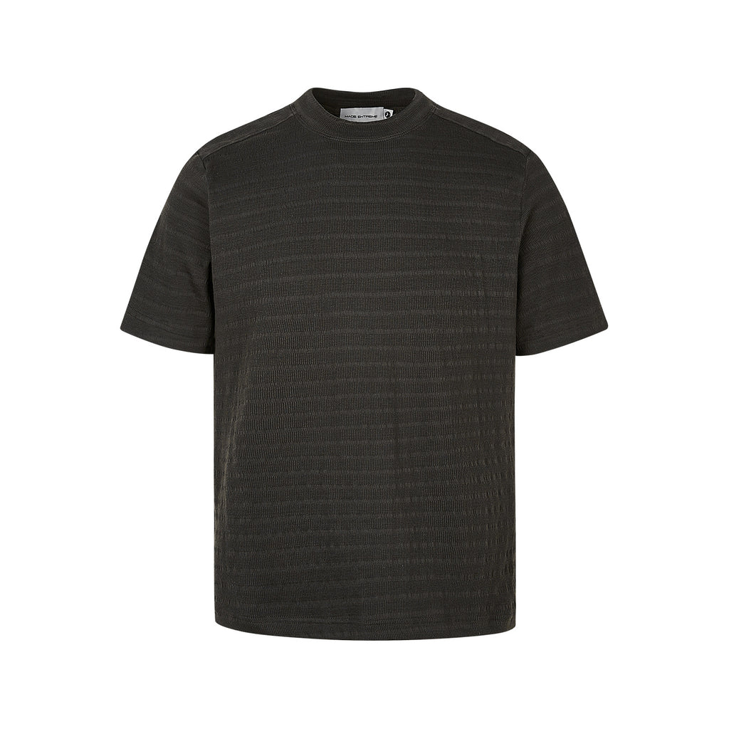 MADEEXTREME static luxury blend jacquard crew neck tee