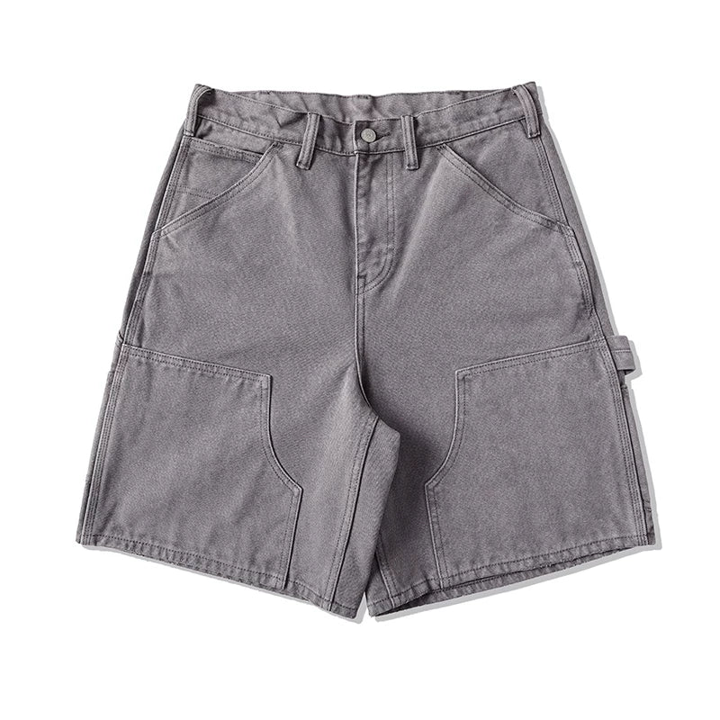 Mbbcar 16oz Garment-Dyed Duck Canvas Double-Knee Work Shorts
