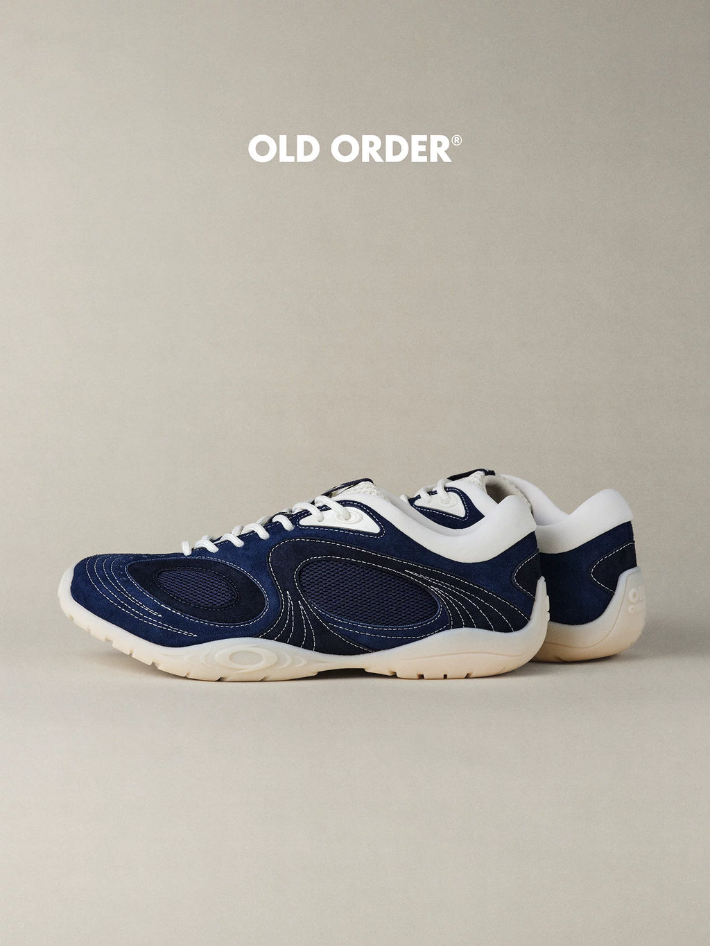 OLD ORDER Blue Kyanite Mesh Lace-Up Sneaker