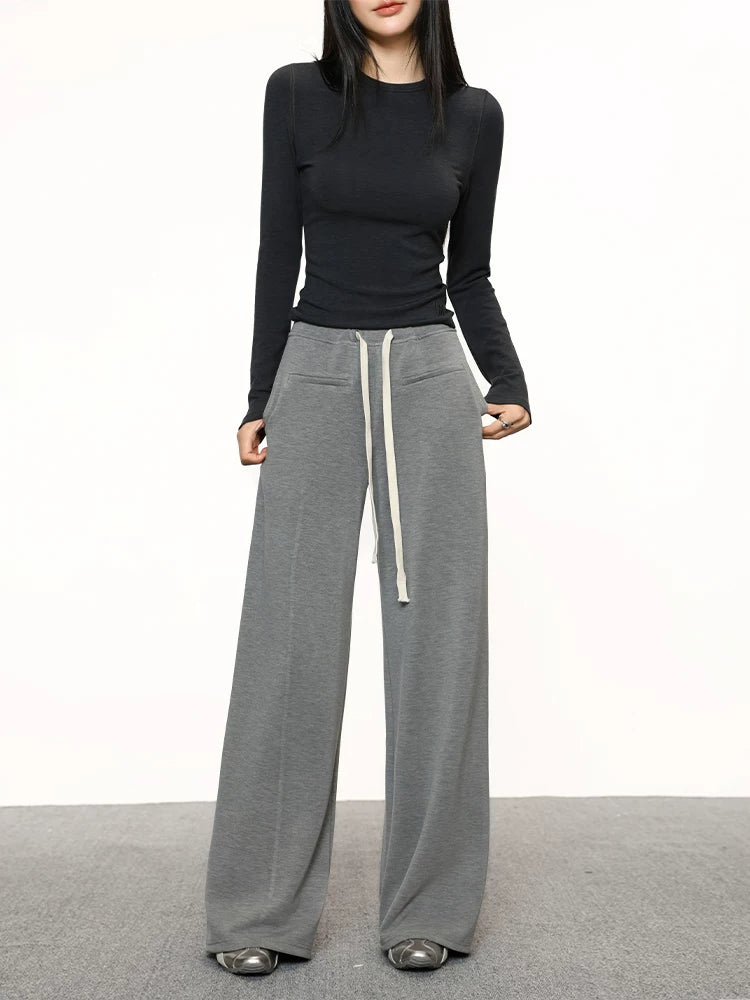 Cherry melody Vintage High Waist Wide Leg Casual Pants