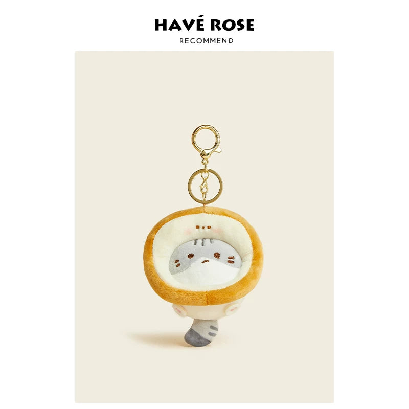 HAVEROSE Plush Cat Backpack Charm